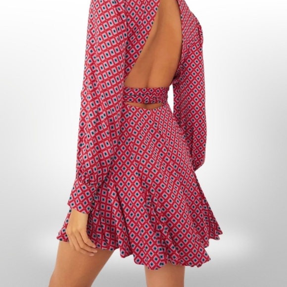 Free People It Takes Two Long Sleeve Mini Dress - Picture 2 of 8